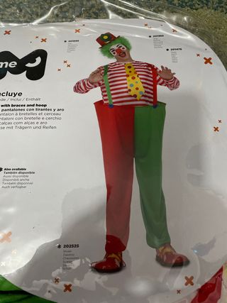 Disfraz payaso chico talla ML