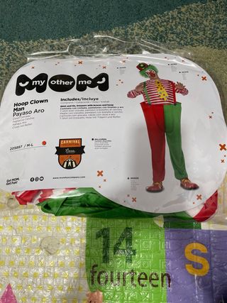 Disfraz payaso chico talla ML