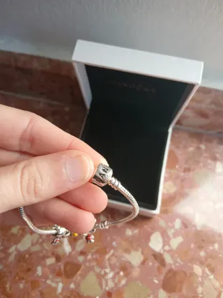 Pulsera Pandora charms rey leon, mickey y minnie