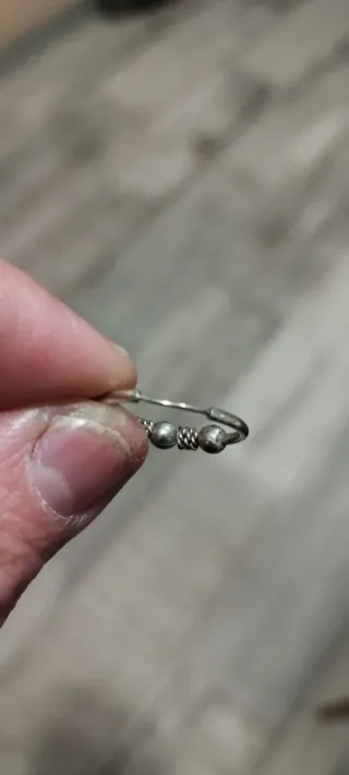 Pendientes aros plata con adornos