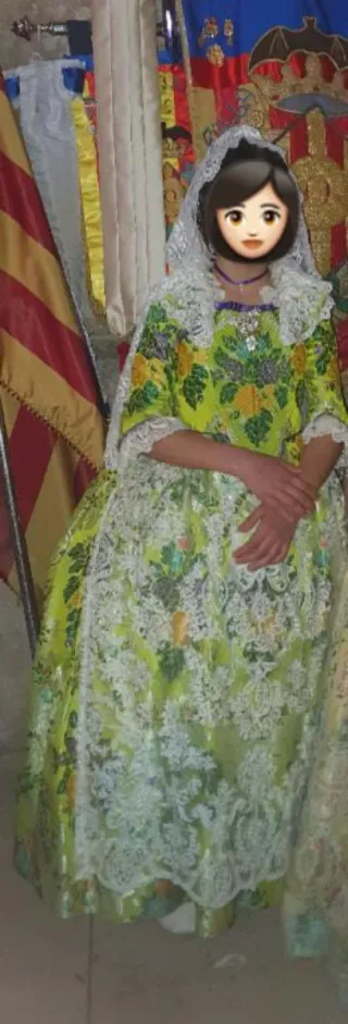 Traje Fallera Niña 8-12 años con manteletas