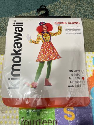 Disfraz Payasa Kimokawaii Talla M