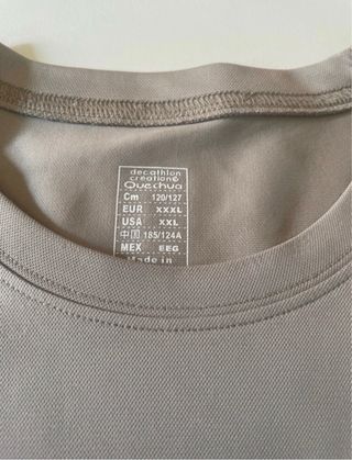 T-shirt Quechua uomo grigia taglia XXXL