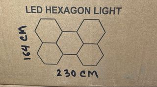 Illuminazione LED esagonale a nido d'ape