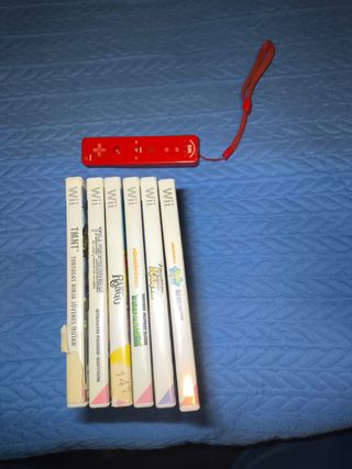 Lote 6 Giochi Wii + Controller Rosso
