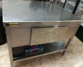 Mesa de trabajo acero inoxidable