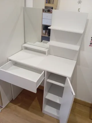 Tocador Mesa Maquillaje Blanco