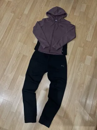 Conjunto Puma Chándal Morado y Negro
