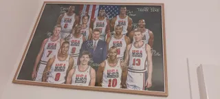 Cuadro Dream Team Barcelona 92 Firmado 72 x 52