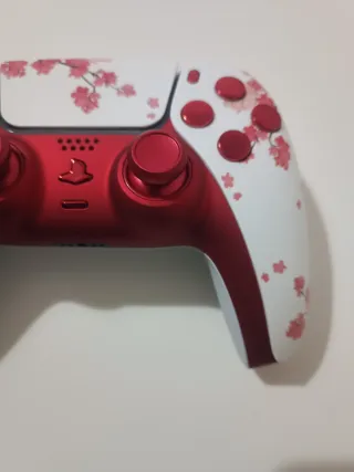 Mando PS5 Flores de cerezo con TMR magnéticos