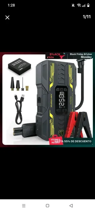 Arrancador de Coche 88000mAh.