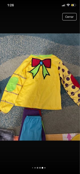 Disfraz payaso niña Yuppivei Talla 5-6 años