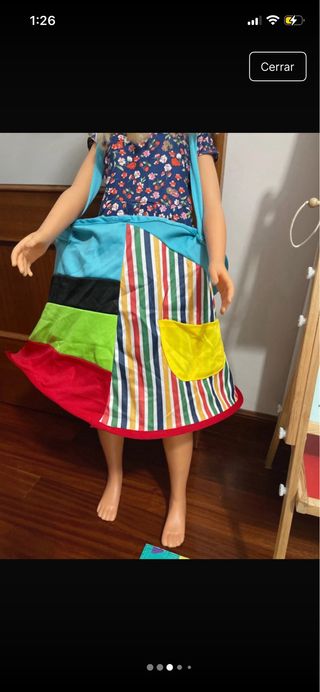 Disfraz payaso niña Yuppivei Talla 5-6 años