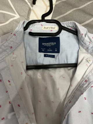 Camisa Springfield azul estampada