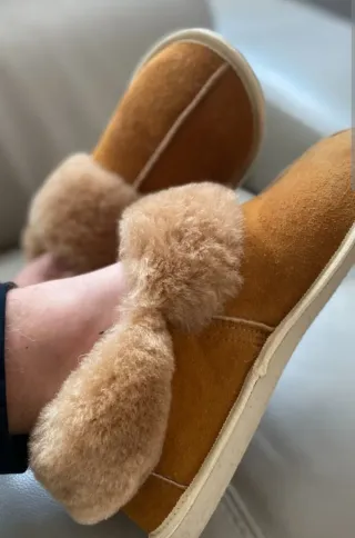 Pantofole donna beige/marrone