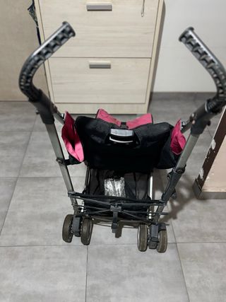 Carrito Cybex rosa y negro