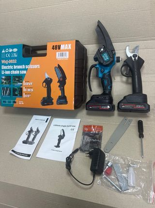 Forbici potatura e mini motosega 48V