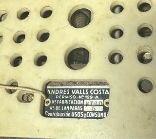 Radio mini a válvulas Barbi Beige