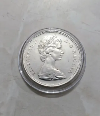 4 Canadá 1 Dólar (93,33g) 1964 Aniversario