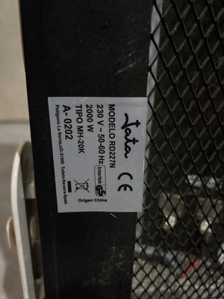 Radiador eléctrico de mica