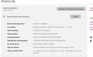 Portátil Acer Aspire 315-51 Azul