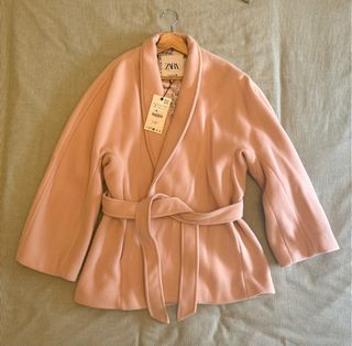 Abrigo Zara rosa talla S
