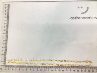 cadena oro 18k con circonita 23cm