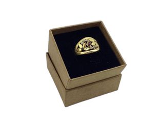 anillo oro 18k con piedra con circonita