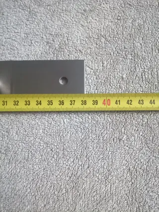 Colgador de pared Ikea metal plateado