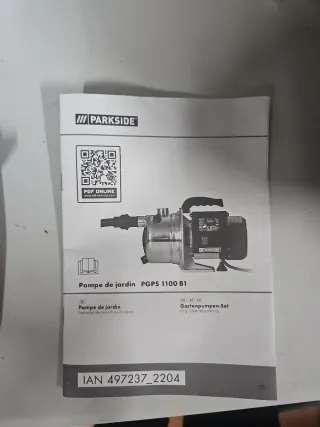 Bomba de agua Parkside PGPS 1100 B1