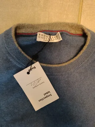 Maglione Brunello Cucinelli Cashmere Blu