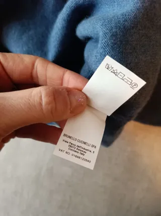 Maglione Brunello Cucinelli Cashmere Blu