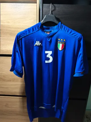 Maglia gara Italia Maldini 1999 capitano