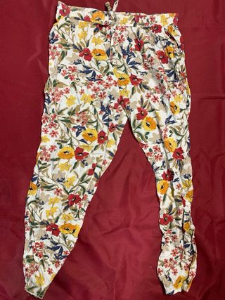Conjunto floral top y pantalón