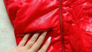 Salopette da neve rossa 4/5 anni