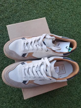 Zapatillas Pepe Jeans Talla 42 Beige/Marrón