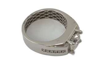 sello oro 18k con diamante de laboratorio