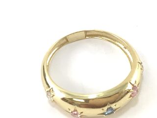 anillo oro 18k con piedra con circonita
