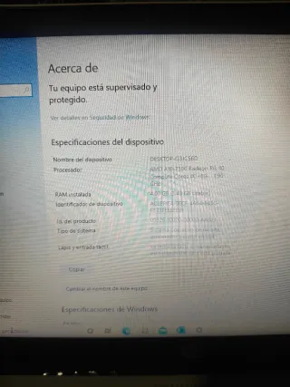 Portátil HP Plata y Blanco