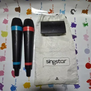 2 Micrófonos Singstar Sony PS3 inalambricos