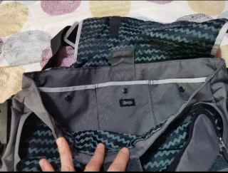 Bolsa Maletín Portátil Negra y Gris