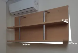 Estantería fuerte madera y metal