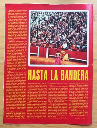 El ruedo No 1459. 6 junio 1972.  Feria San Isidro.