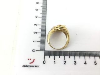 anillo oro 18k con piedra con circonita,onix