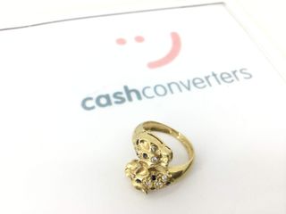anillo oro 18k con piedra con circonita,onix