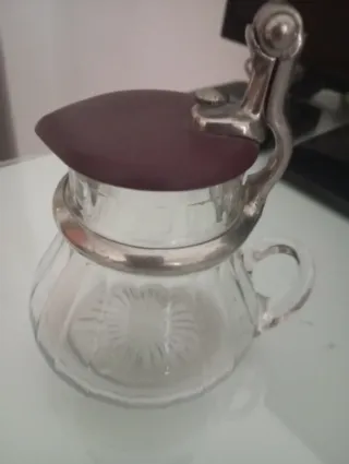 ANTIGUA JARRA CRISTAL.PATENTE FAGES.CASA TROLIT.
