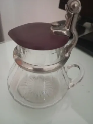 ANTIGUA JARRA CRISTAL.PATENTE FAGES.CASA TROLIT.