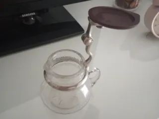 ANTIGUA JARRA CRISTAL.PATENTE FAGES.CASA TROLIT.