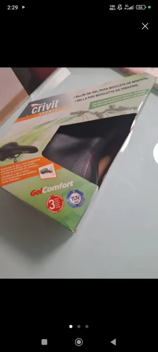 Crivit Sillín Gel Bicicleta Montaña/Trekking