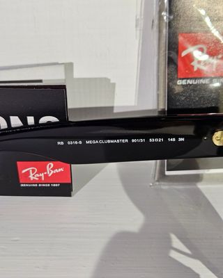 Occhiali Ray Ban Mega Clubmaster Nero Oro